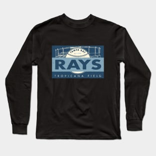 Tampa Bay Rays Banner by Buck Tee Originals Long Sleeve T-Shirt